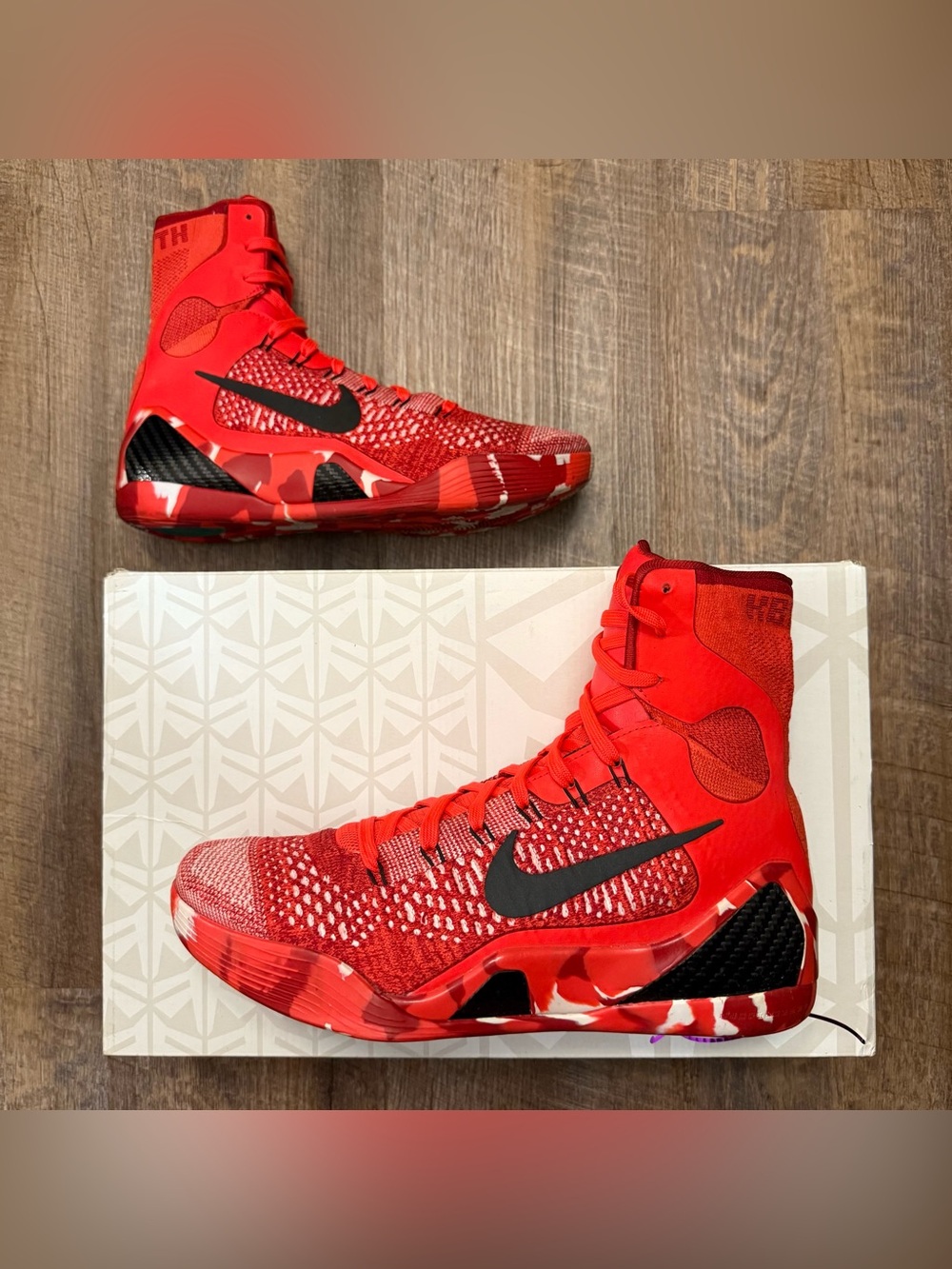 Nike Kobe 9 IX Elite High Christmas 2014 Red